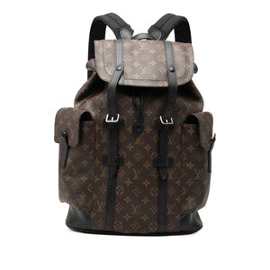 Pre-Loved Louis Vuitton Monogram Macassar Christopher Backpack MM